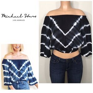 Michael Stars Tie Dye peasant top. New